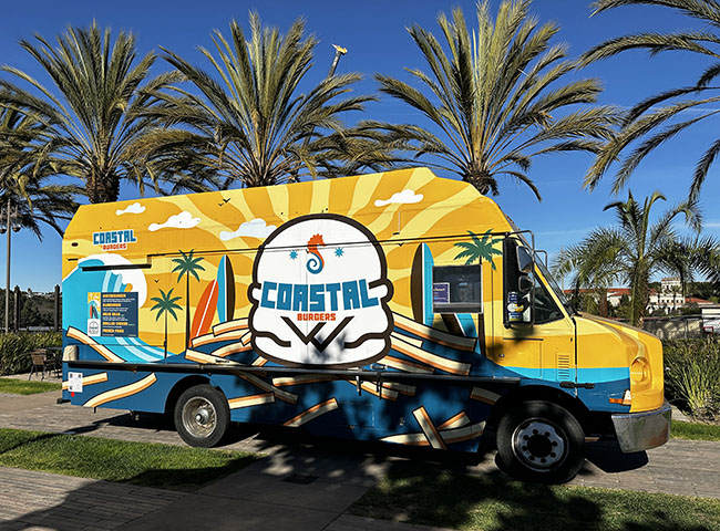 Exterior of the Burger food truck